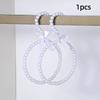 Imitation Pearl Dress Hanger Space Saving Bag Belts Rack Decorative Scarf Ring Hanger  Home