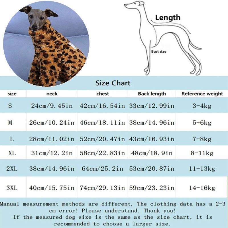 Winter Pet Pajamas Warm Print Soft Coat Pet Pajamas Warm And Comfortable Italian Greyhound Whippet Four-legged Dog Clothes