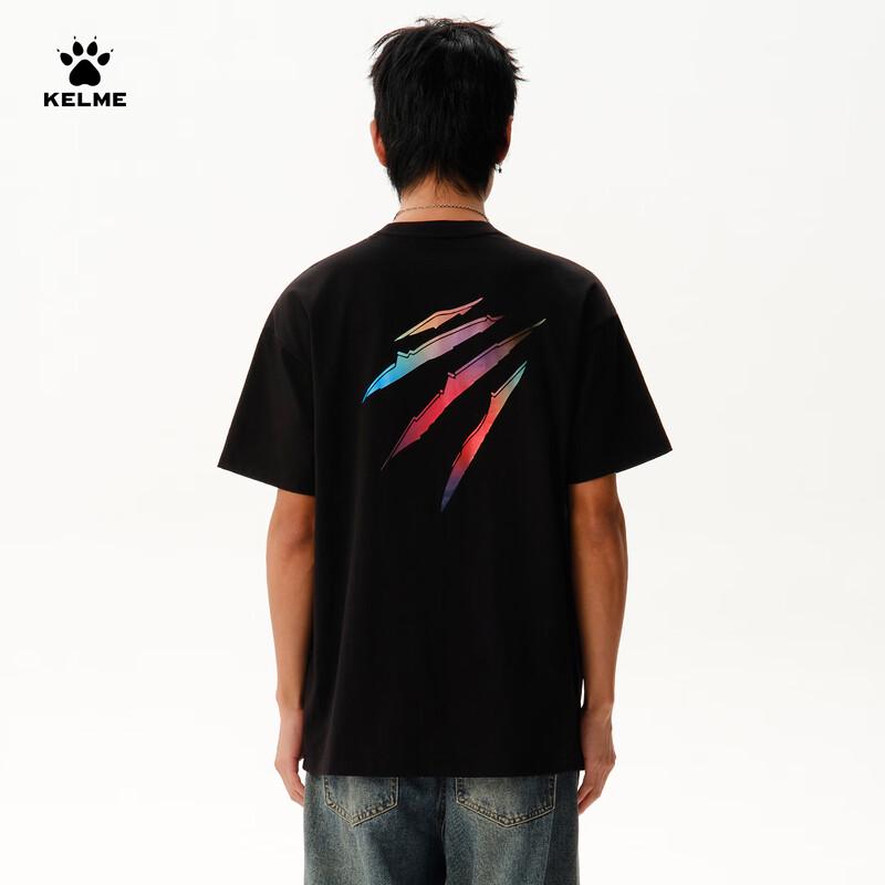 KELME Men's Magic Claw Print Crew Neck T-Shirt