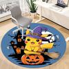 1pc Halloween Pikachu Office Round Area Rug, Under Office Chairs Bedroom Living Room Home Decor  a1022250
