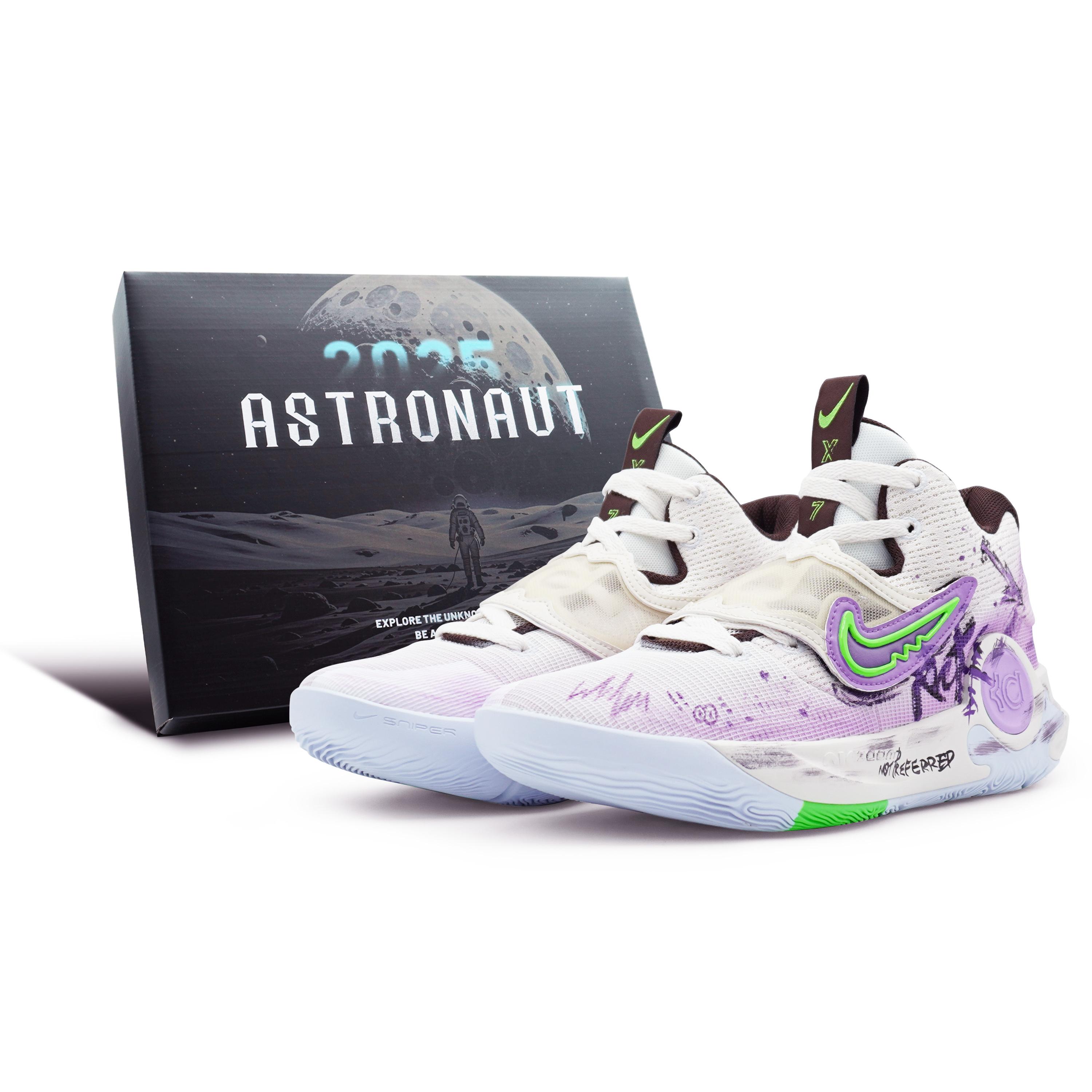 

Nike KD Trey 5 X Cushioning Moisture Wicking Low top Basketball Shoes Men s White Purple DJ7554-014(Team256-SBOX) 45
