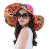 Seaside vacation sun hat women's big edge hat sun protection beach hat big eaves hat foldable beach sun hat tide