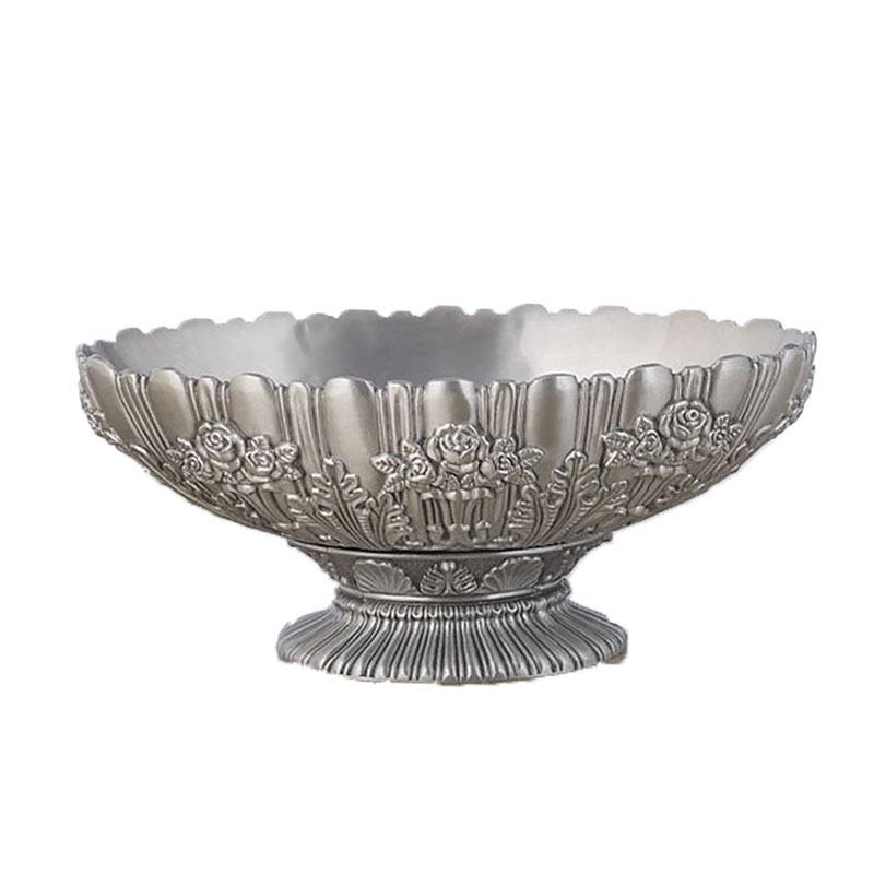 

2025 Vintage Fruit Bowls Christmas Fruit Decorative Bowls Kitchen Table Home Decor Dessert Snack Fruit Tray серебряный
