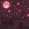 Luminous Moon Stars Wall Stickers for Kids room Bedroom Decor Glow in the dark Earth Wall Decals Noctilucent Stickers Home Decor