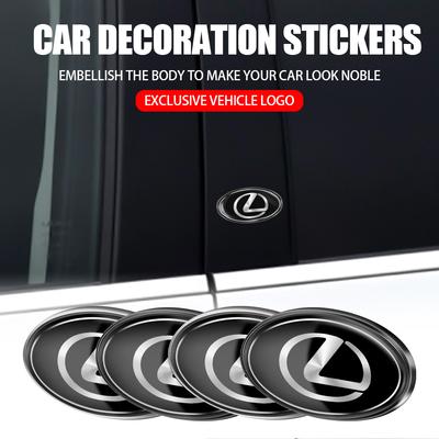 1 Stück Auto 3D Aluminiumlegierung Auto Karosserie Seitenfenster Styling Aufkleber Für IS250 RX400h EX300h RX450h Al20 CT200h IS300h ES300h