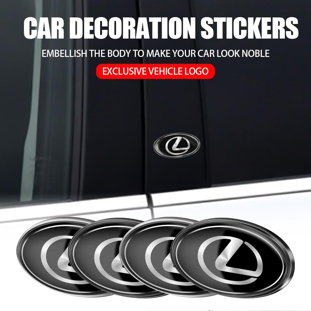 1Pcs Car 3D Aluminum Alloy Car Body Side Window Styling Stickers For LEXUS IS250 RX400h EX300h RX450h Al20 CT200h IS300h ES300h