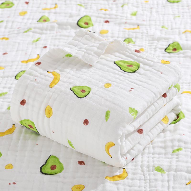 Ultra-Soft Pure Cotton Baby Bath Towel & Gauze Blanket for Spring/Summer - Super Absorbent 70x90cm