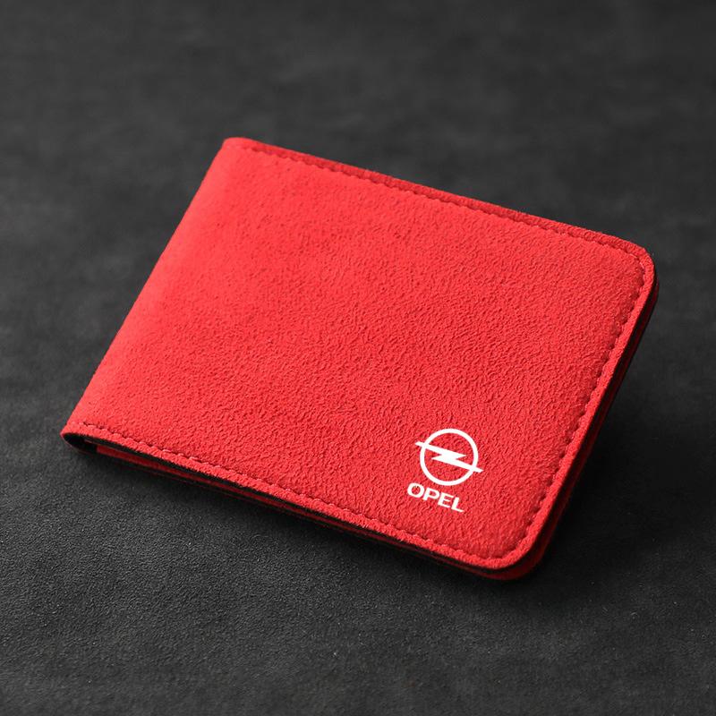 Nowy Etui Ochronne na Dokumenty Samochodowe Uchwyt na Karty Kredytowe Klips Do Opel OPC Astra H Insignia Mokka Zafira Corsa Vectra