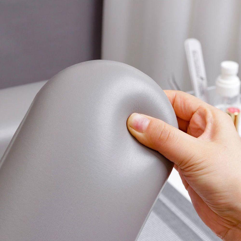 Wood Stand Manicure Hand Pillow PU Leather Manicure Table Mat Nail Art Hand Cushion  For Two Hands