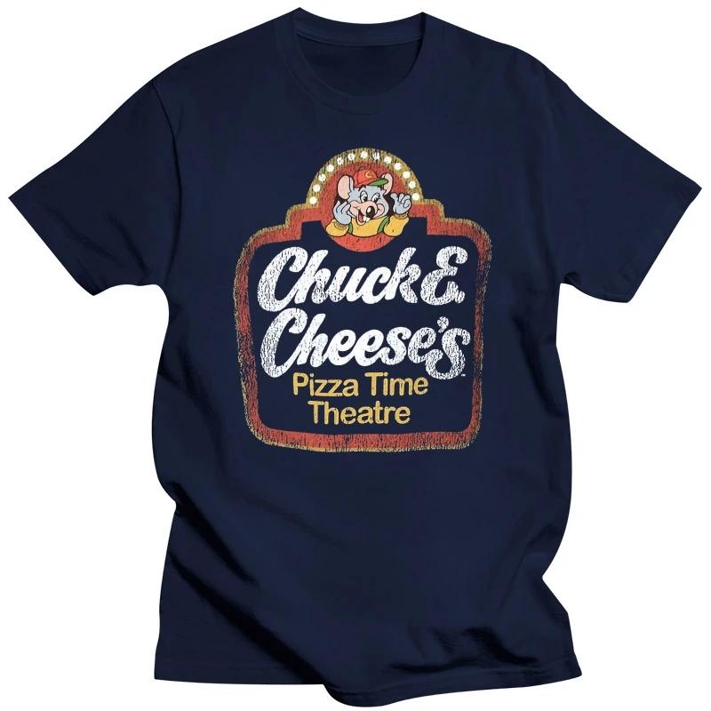 CHUCK E CHEESE PIZZA TIME THEATER TSHIRT BLACK UnisexS RETRO DISTRESSED FOOD TEE