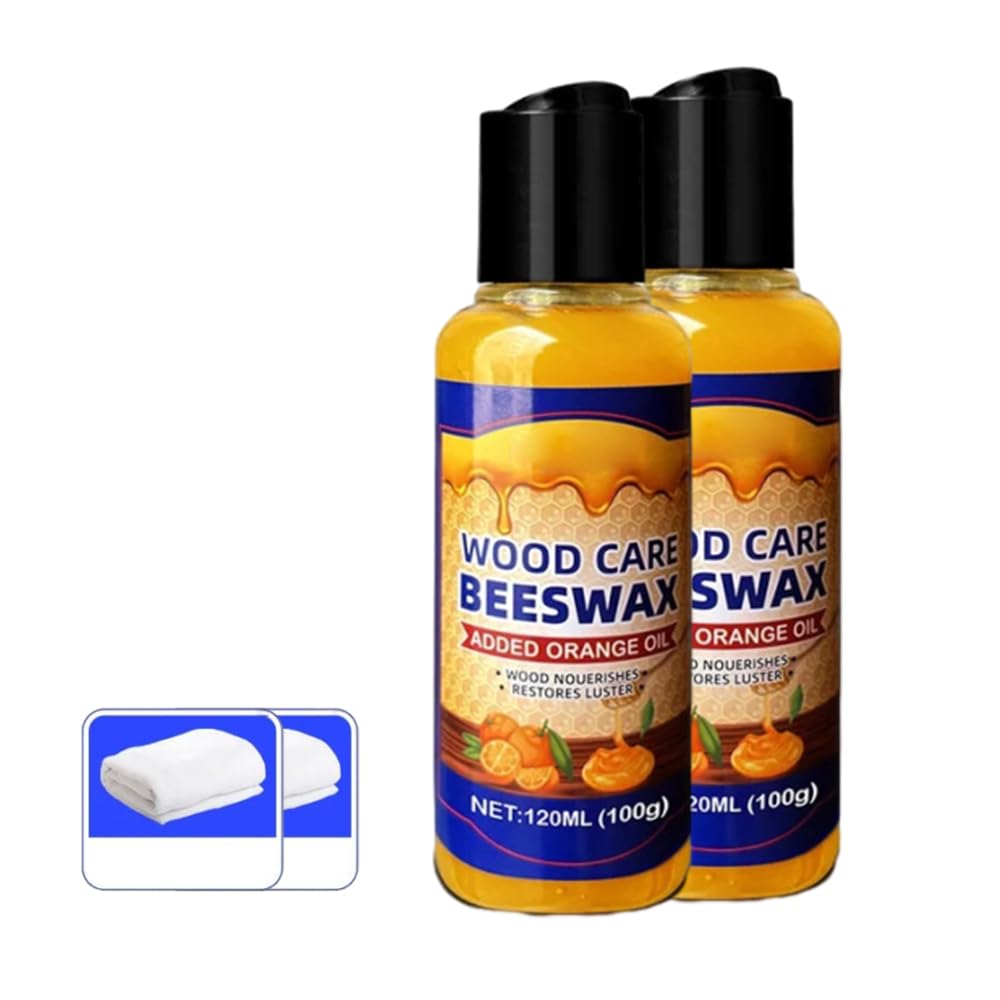 Natural Micro-Molecularized Beeswax New Natural Wood Polish, Furniture Polish Beeswax Spra for Floor Table Chair Cabinet Home