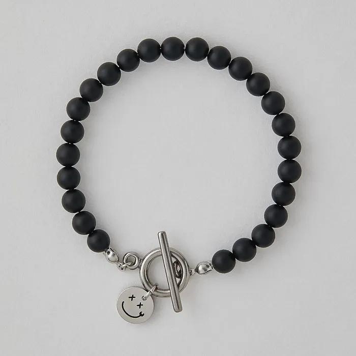 Pickman Daily Surgical Steel Bracelet 05 (6mm Matte Onyx)