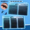 640Pcs 8-16mm Length False Eyelashes Wispy Style 3D Faux Mink Lash Eye Makeup Tools  Cat Eye Look