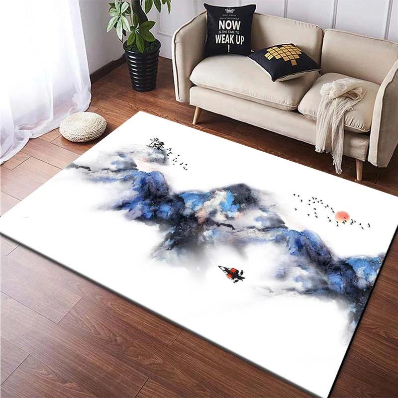 Chinese Ink Painting Floor Mats Door Decoration Home Living Room Floor Mats
