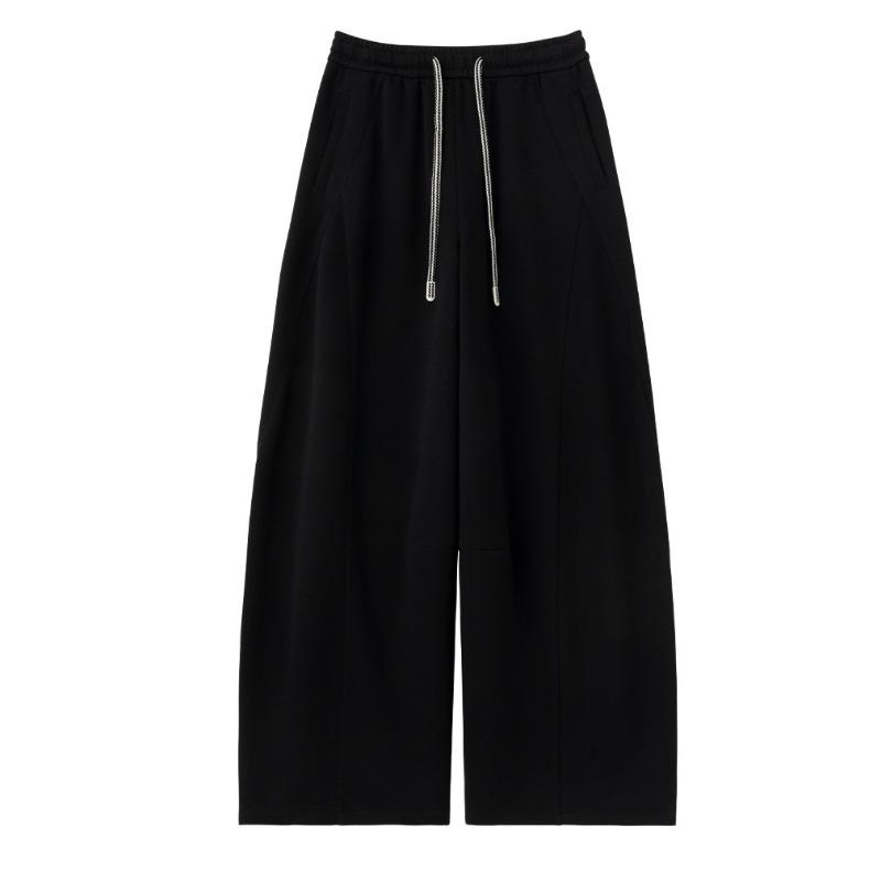 Women Curved Wide Leg Sweatpants Loose Straight Casual Pants Autumn Winter Slimming