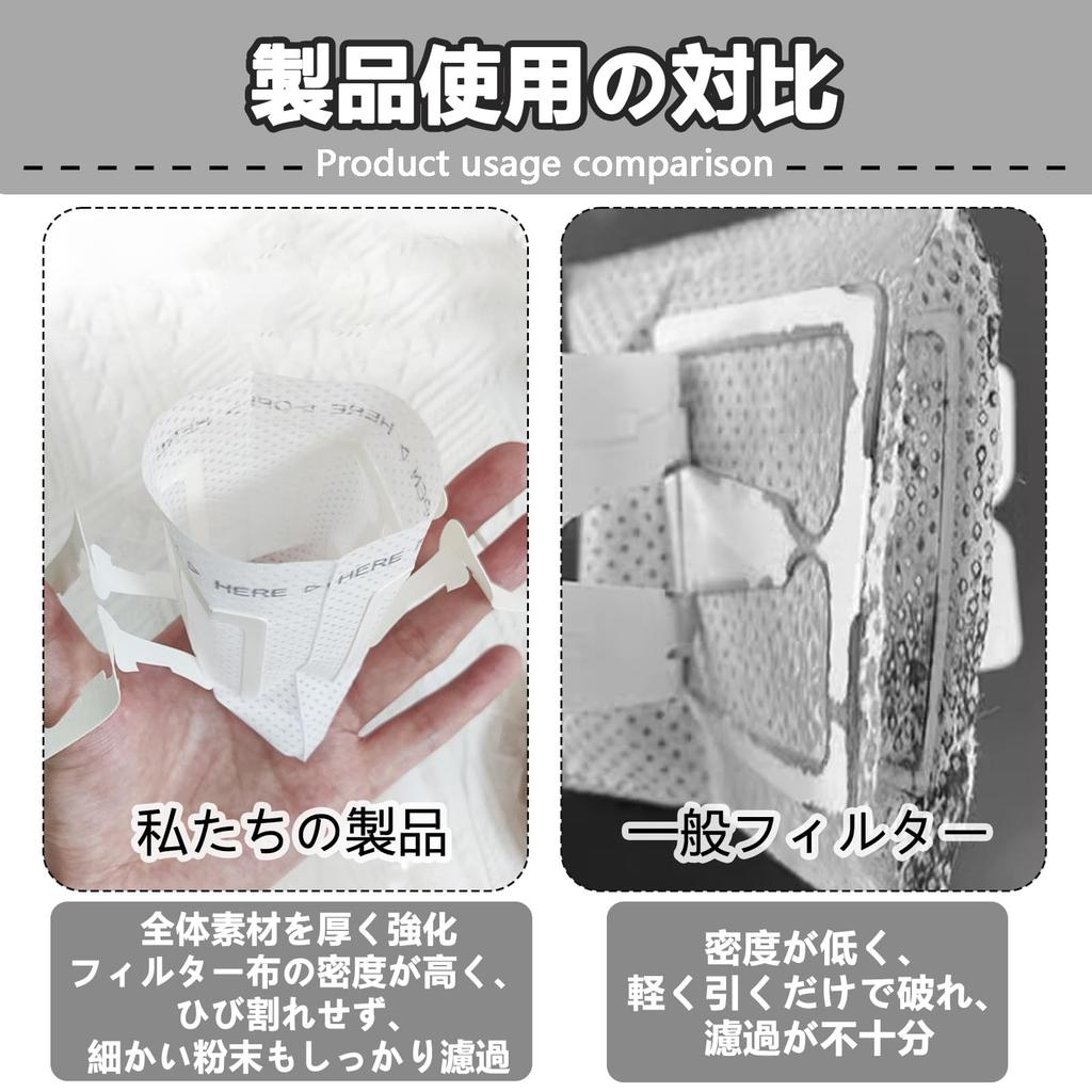 TokTech Coffee Drip Pack of Portable Coffee Bags for and Everyday Use Filters, Filters, 50, Home, Travel, Office, [Used]