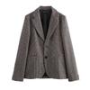 European & American High Street Style Women's Winter Fashion Blazer.