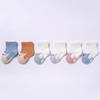 lawadka 6Pairs/set Newborn Baby Boy Socks Cotton Baby Girl Socks Autumn Winter Baby Socks for Girls Cartoon Striped Infant Thing