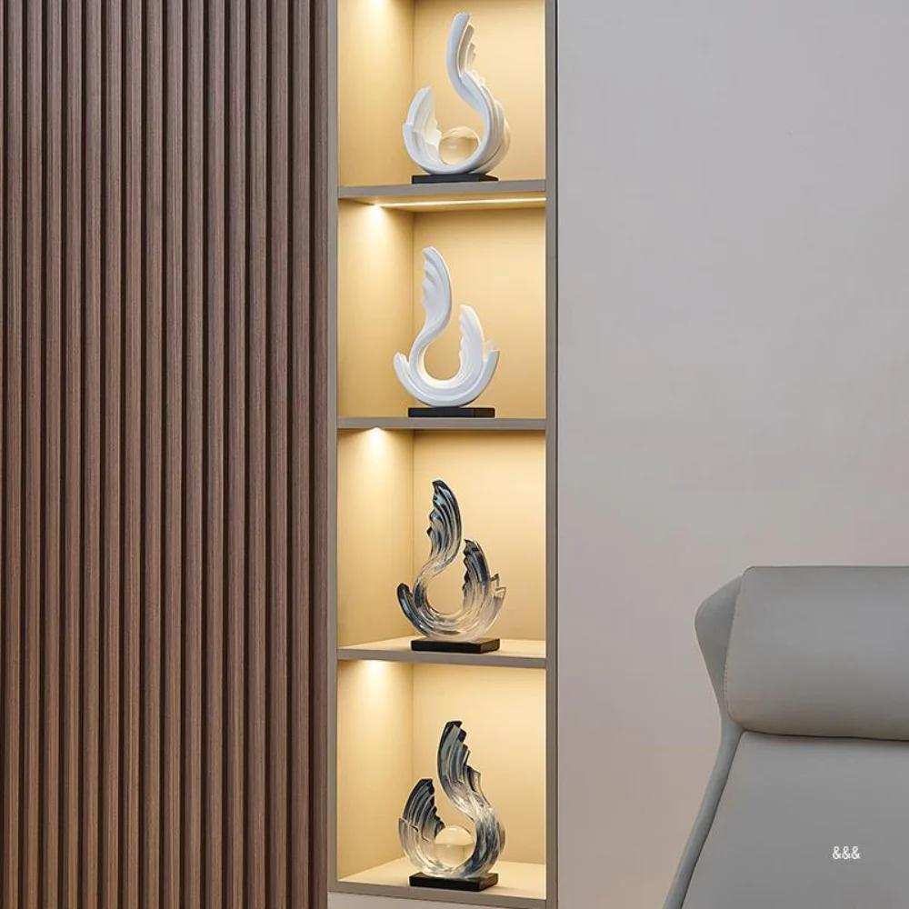 Wind And Water Ornaments Light Luxury Living Room Entrance Home Accessories Atmosphere Upscale Wine Cabinet Decorations