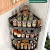 Carbon Steel Seasoning Rack 2/3 Layer Storage Rack Household Condiments Rack  Kitchen Organizer