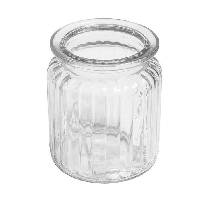Récipient en verre avec rainures 270 ml