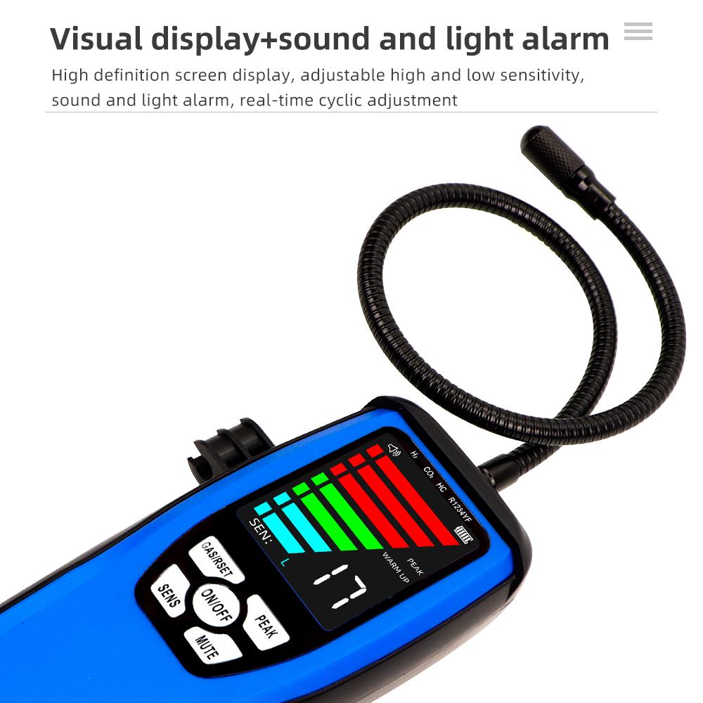 LD200 LD600 Halogen Gas Combustible Gas Leak Detector Refrigeration Gas Combustible Gas Leakage Analyzer 0-100% LEL With Alarm