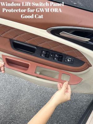 Door Storage Box, Handle Organizer, Window Lift Button Panel Sticker Interior Accessories Fit for GWM ORA Good Cat 2023-2026