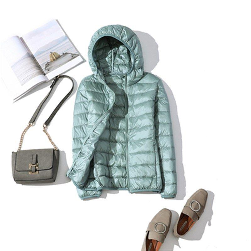90% Ultra-light Plus Size Thin Down Jacket Women 2020 Autumn