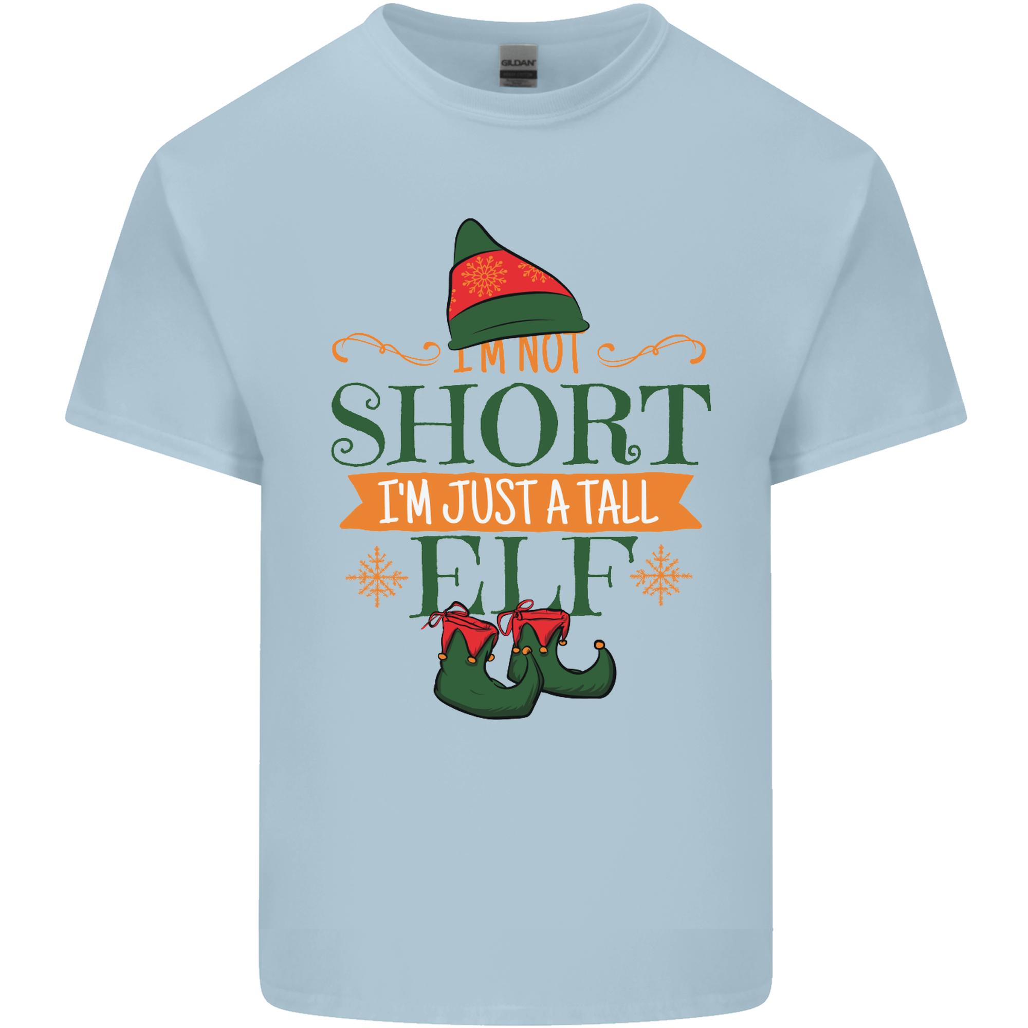 Im Not Short Tall Elf Funny Christmas Unisexs Light Cotton TShirt S