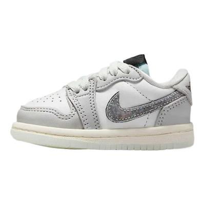 Air 1 Retro Low OG TD Yılan Yılı Bebek Spor Ayakkabıları Gri Summit-White Photon-Dust HF3206-100