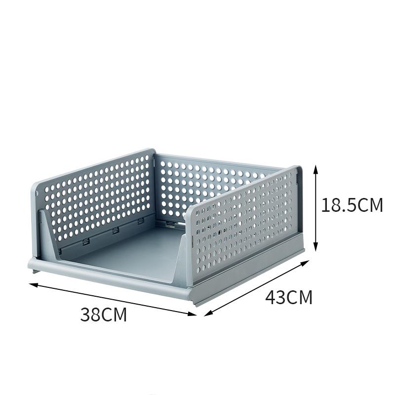 Multi-Model Plastic Clothing Folder: Drawer-Type Layered Storage Organizer with Built-in Shelf for Wardrobes