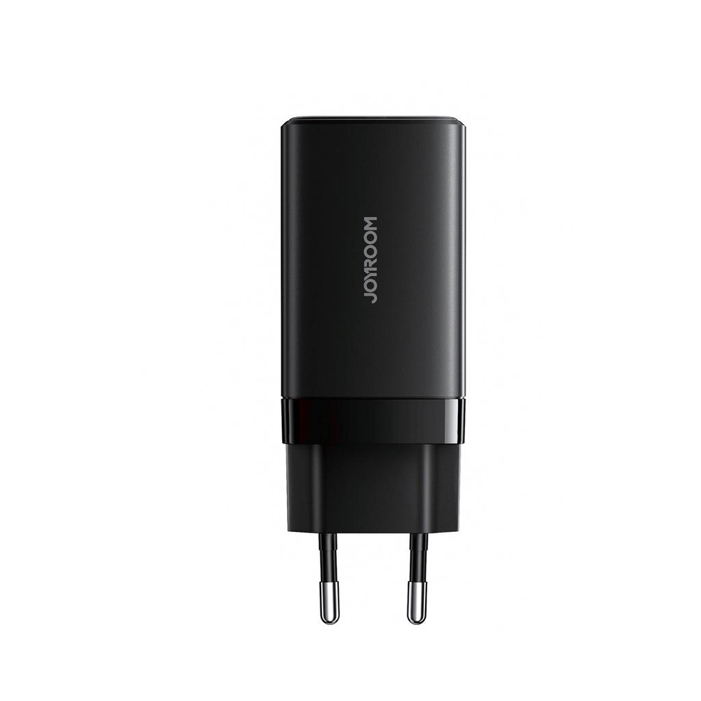 Ładowarka Sieciowa Usb-A Usb-C Gan 65W Z Kablem Usb-C 100W 1.2M - Czarna