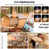 White Noise Player Sleep Machine Essential Oil Aroma Diffuser Flame Humidifier Bluetooth Speaker For Home Bedroom Gift