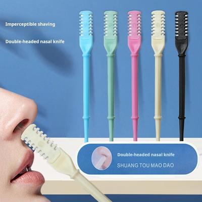 4 stuks neushaartrimmer met tweezijdige messen, neusgathaarverwijderaar, roterende neushaartrimmer voor mannen en vrouwen, handmatige neushaartrimmer