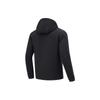 Li-Ning Fitness Series Solid Color Hooded 3D Cut Cardigan Long Sleeve Sweatshirt Men Tops Black AWDT741-1