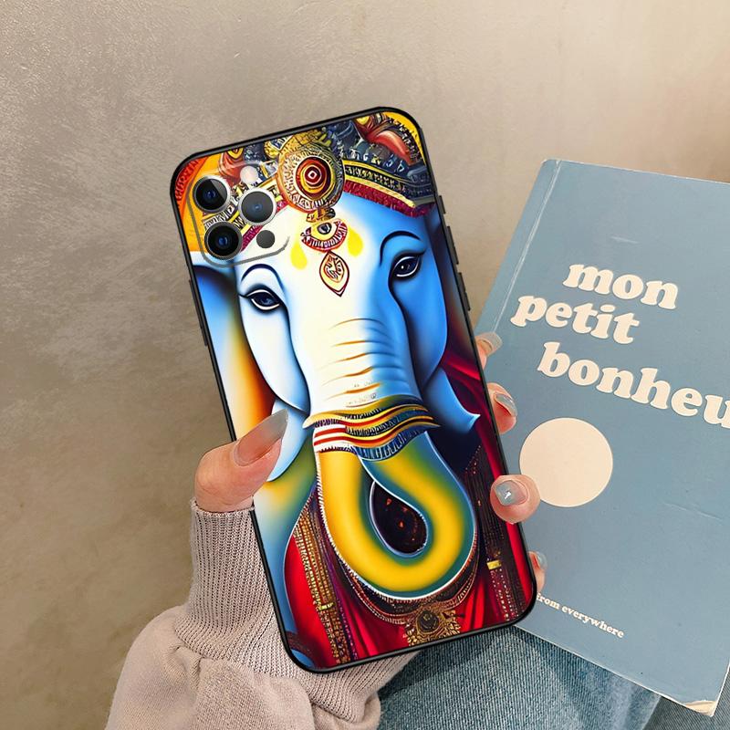 

Ganesh Elephant God Case For 17 Air iPhone 16 15 14 13 12 11 Pro Max 12 mini XR 15 16 Plus 16e Back Cover Shell iPhone 11Pro MAX