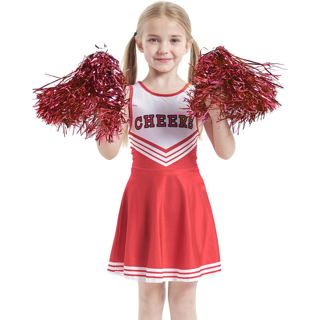 Children's cheerleading costumes, kindergarten baby girl cheerleading costumes, stage performance school cheerleading costumes