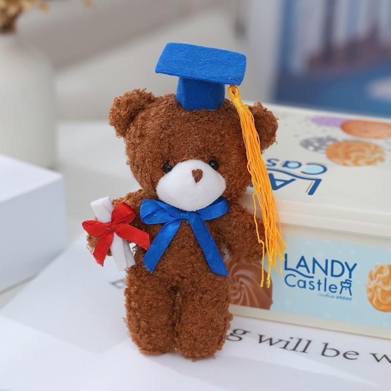 Cute Mini Teddy Bear Keychain Plush Toy Perfect Graduation Gift