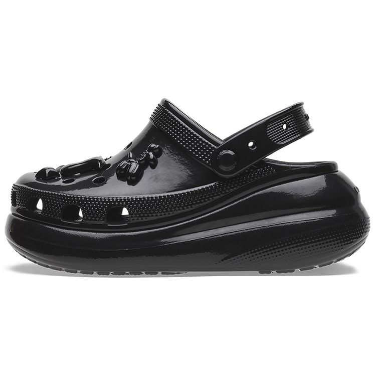 Crocs EVA Classic Bright Puff Clogs Women Footwear Black 209285-001