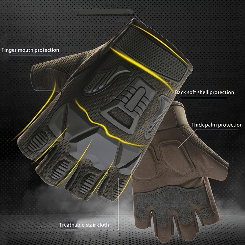 Hunting Tactical Gloves Half Finger Gloves Breathable Non-slip Gloves Sports Cycling Hiking Fishing Outdoor Equipment