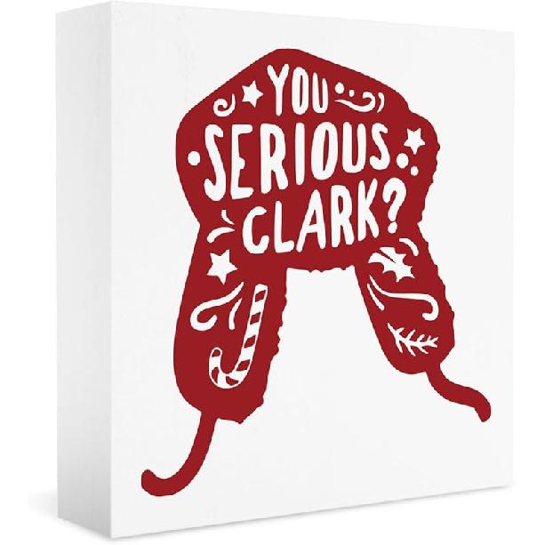 Christmas Vacation Funny Decorations - Xmas Holiday Sign, 5 X 5 Inches