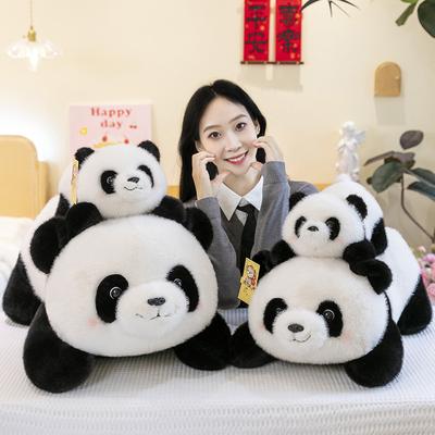 Abraçar Bebê Lingote Panda Boneca Brinquedo de Pelúcia Boneca Panda Simulada Presente de Aniversário Almofada para Dormir para Crianças