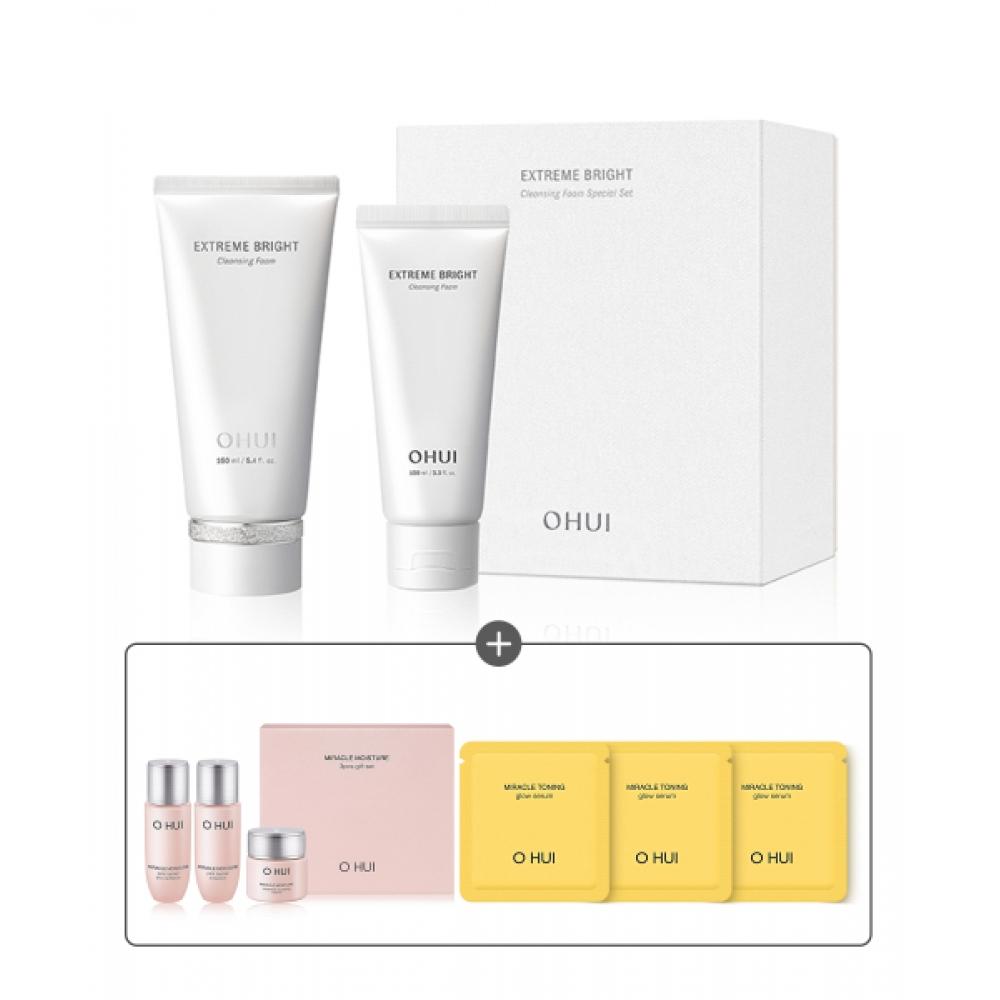 Ohui Extreme Bright Cleansing Foam Set NONE