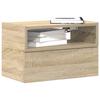 VidaXL Wall-mounted Bedside Table Sonoma Oak 45x26x28.5 Cm, Floating Bedside Cabinet, Hanging Bedside Cabinet, Unit of 858600