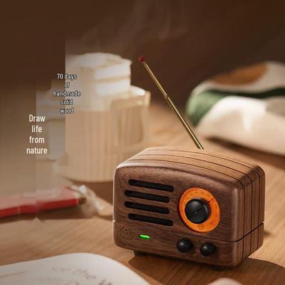 Mao King Little Prince Vintage Wood Bluetooth Speaker CN Plug (adapter Included)