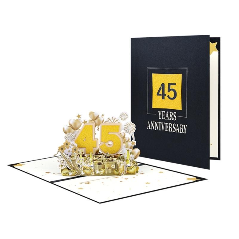 

Elegant 3D Popup Anniversary Card Beautiful Popup Number Greeting Card Elegant 3D Anniversary Card for Couple