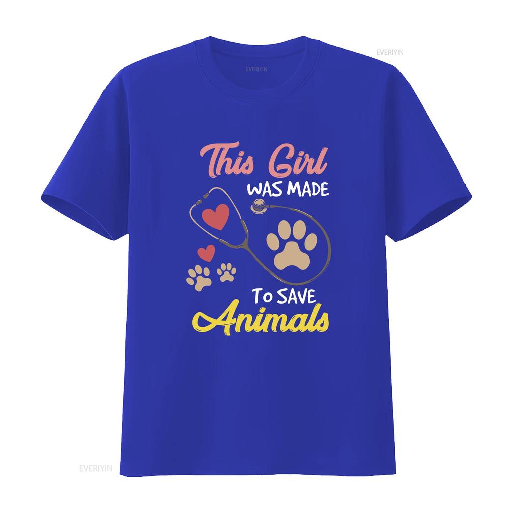 Vet Tech T Shirt Reception Veterinarian Animal Was Made To Save Animals Vintage Washed Graphic Unisex Fashion Comfortable