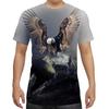 Letní Pánské Tričko s Krátkým Rukávem s 3D Potiskem Vzorů Zvířat s Kulatým Výstřihem Módní Ležérní