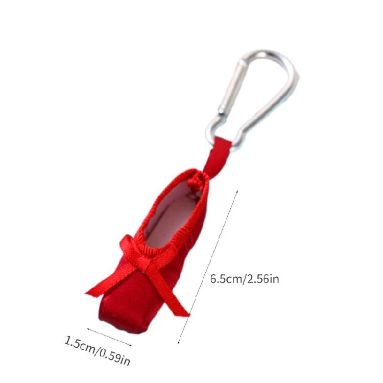 Ballett-Schlüsselanhänger Handgemachtes Ballett-Schuh-Taschenanhänger für Tanzbegeisterte