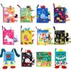 Multifunctional Tear-Proof Cloth Book: Educational Baby Rattle & Enlightenment Toy